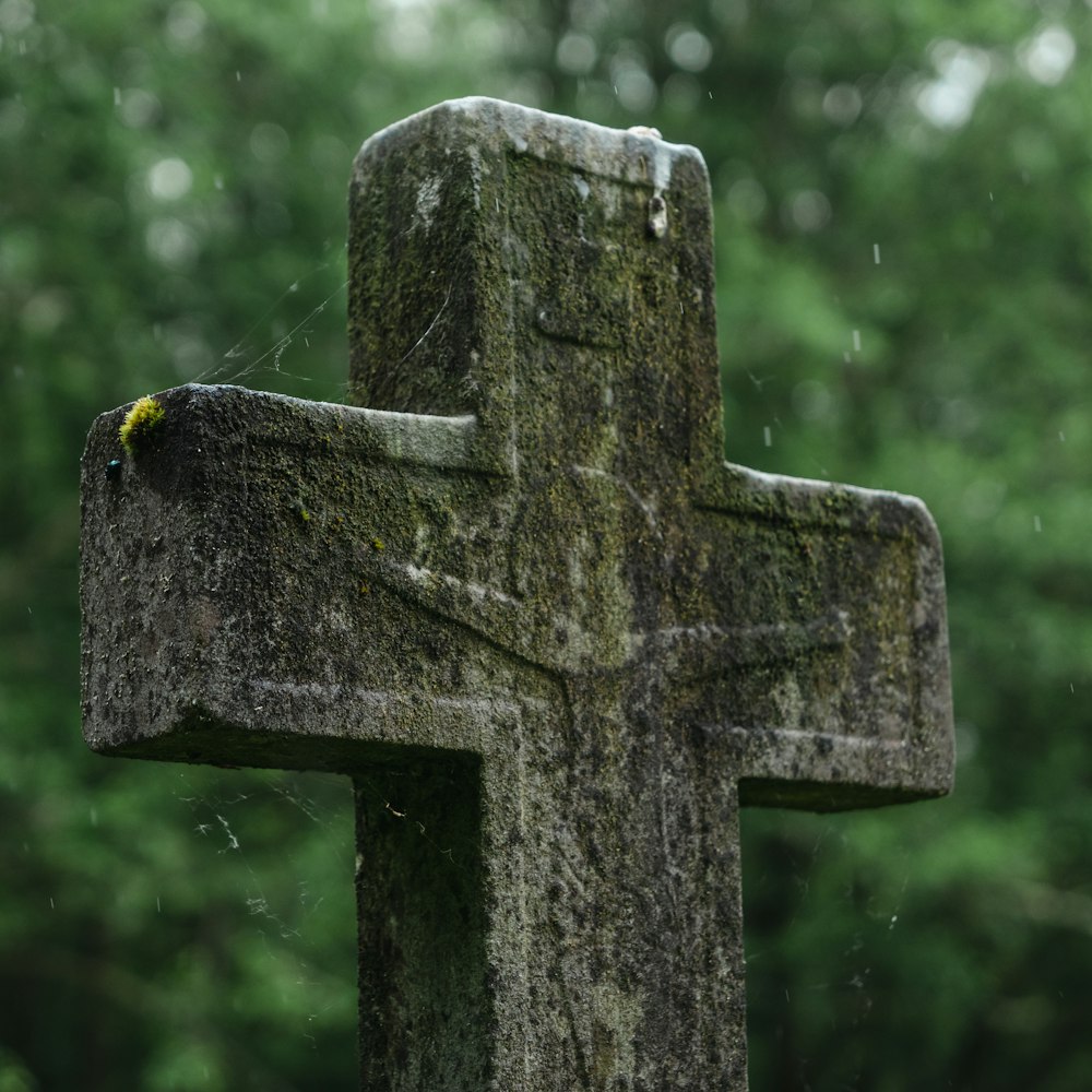 a close-up of a wooden cross