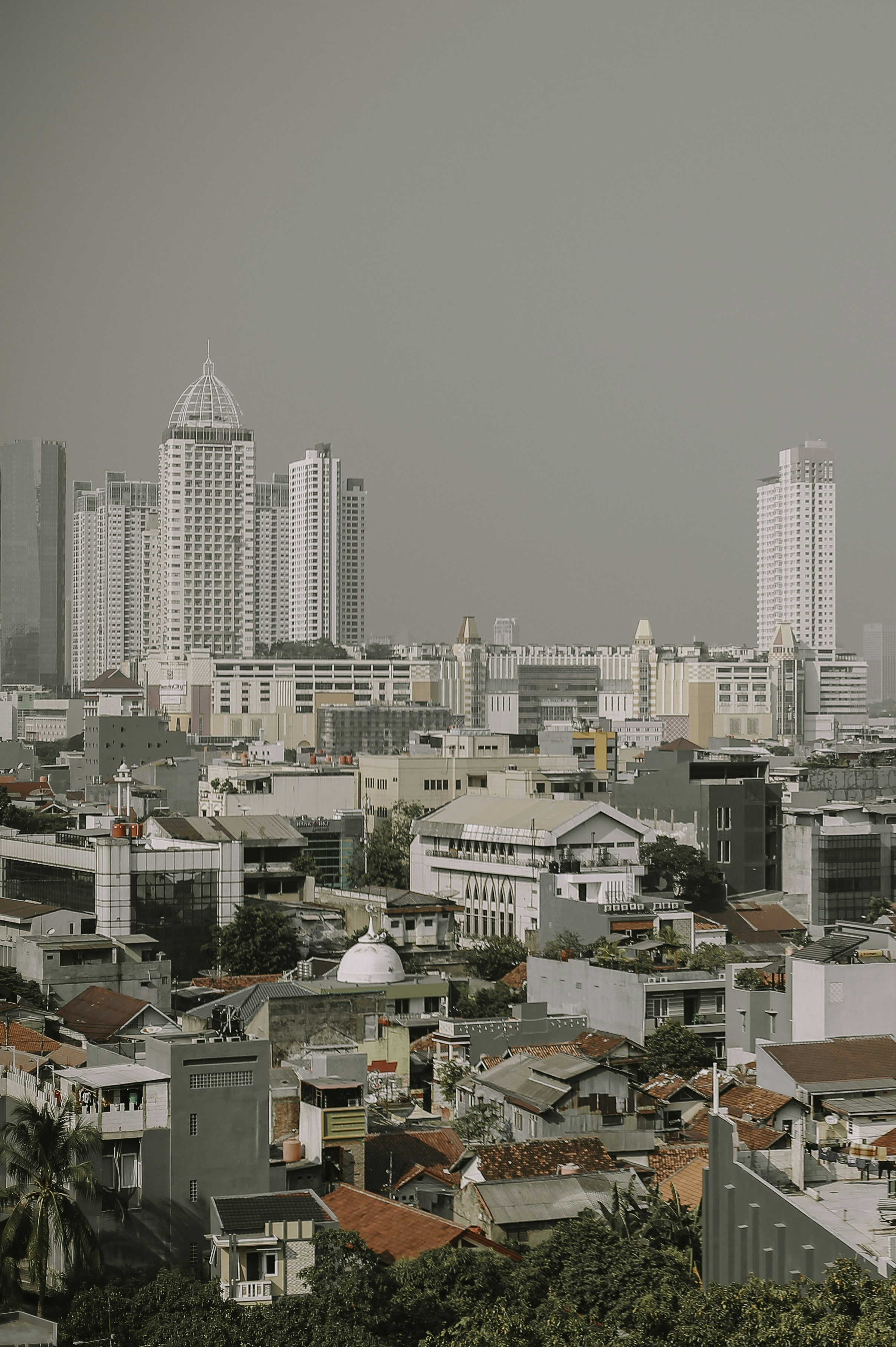 a city with many buildings