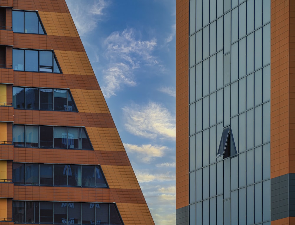 a low angle view of a building