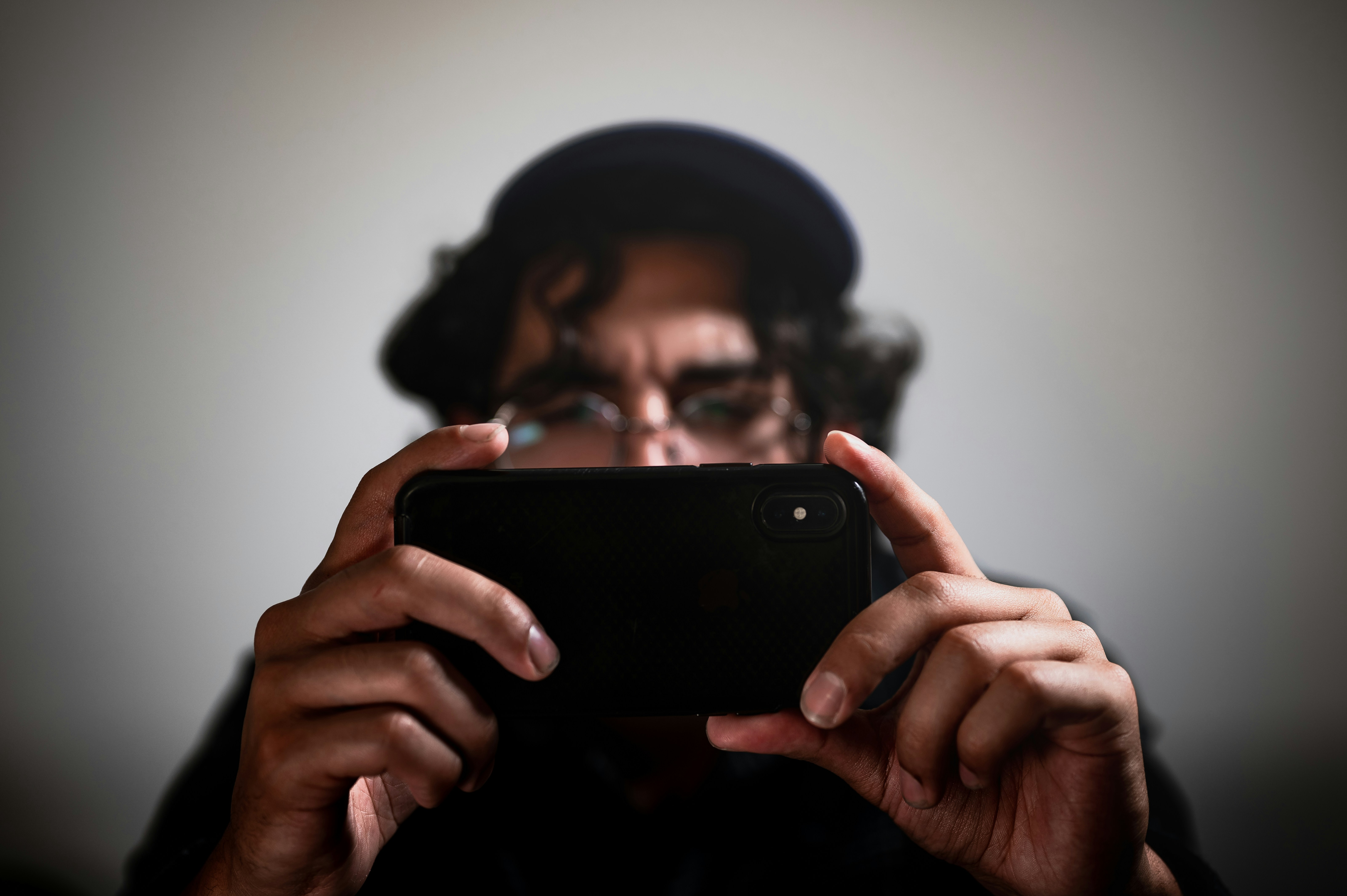 Person holding phone