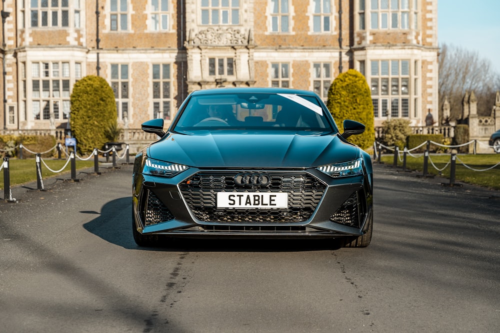 a car parked on a street