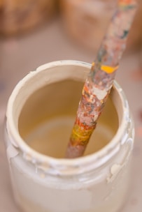 a close-up of a glass of milk