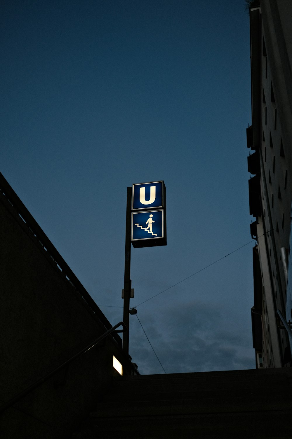 a sign on a pole
