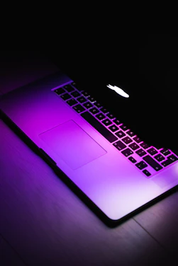 a laptop computer on a table