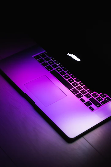 a laptop computer on a table