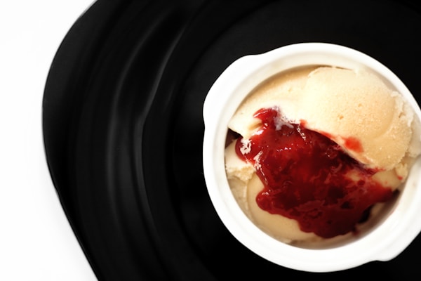 A plate with food on it