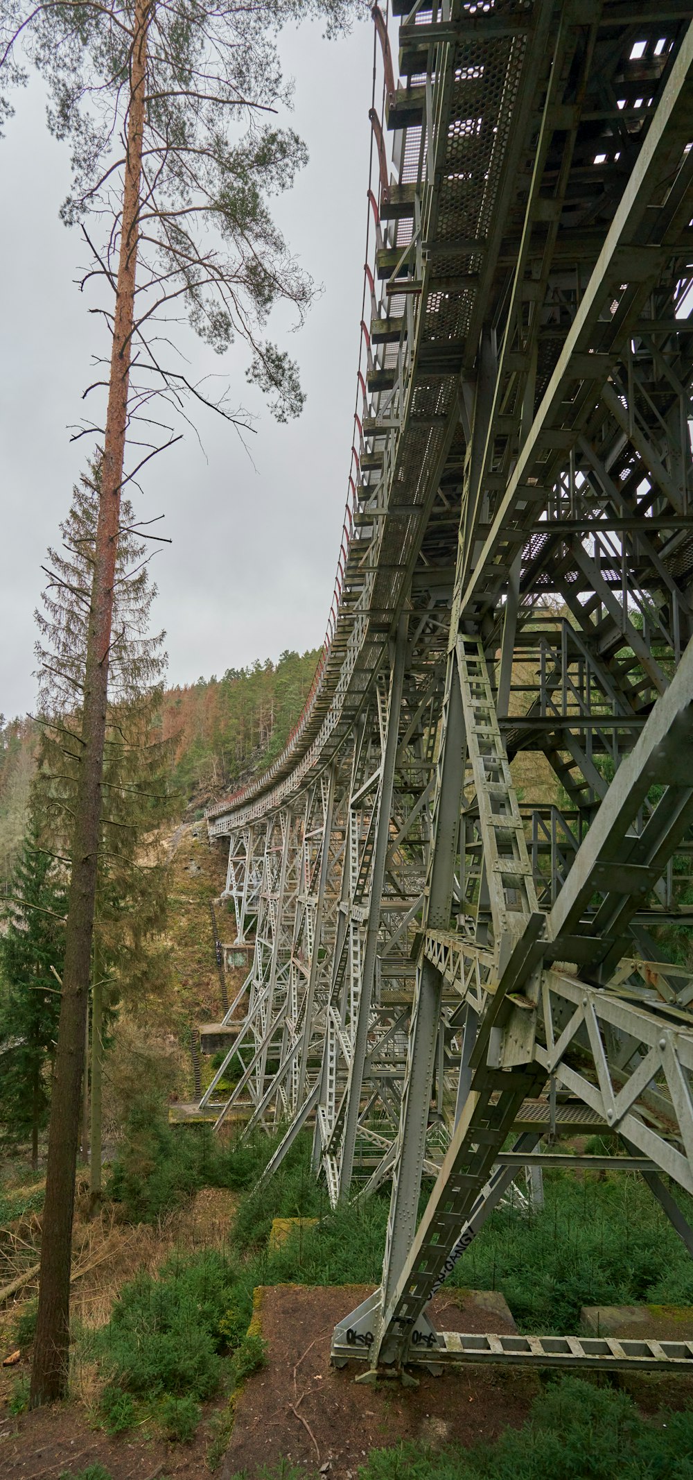 a tall metal tower