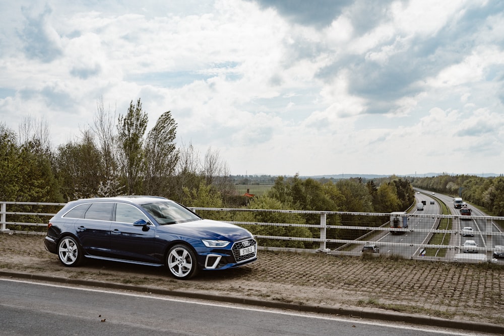 a car on a road