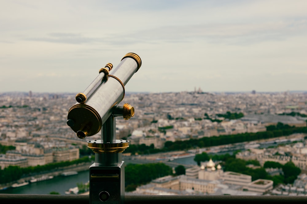 a close-up of a binoculars