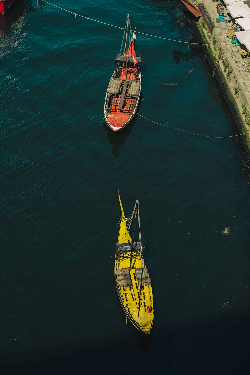 two boats in the water