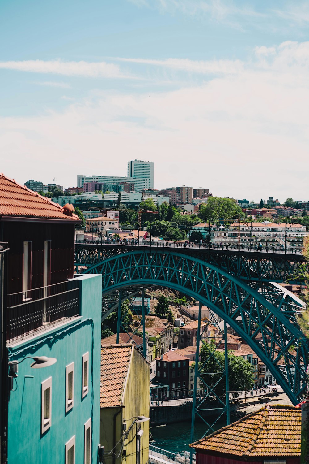 a bridge over a river