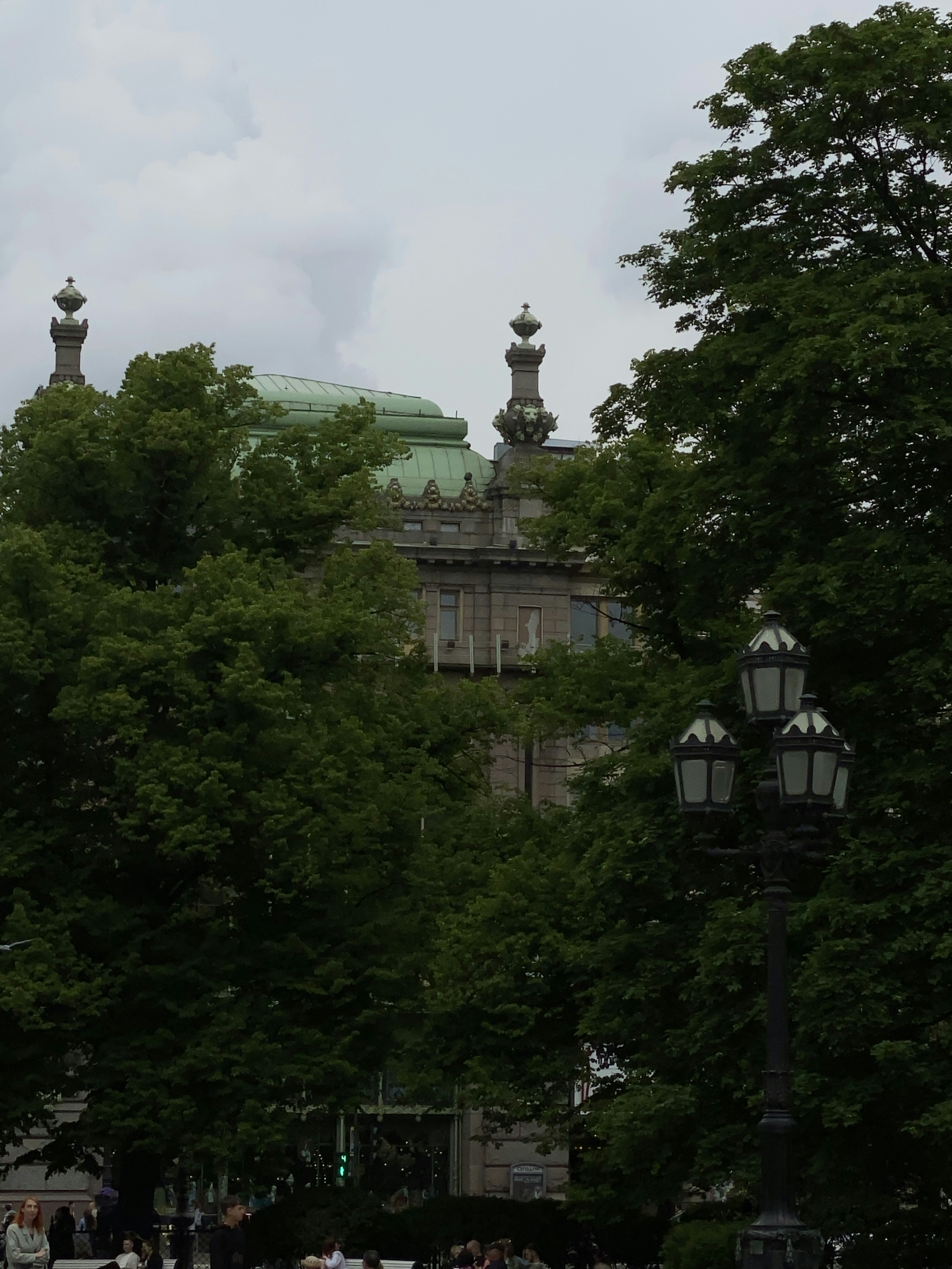 a building with a green roof