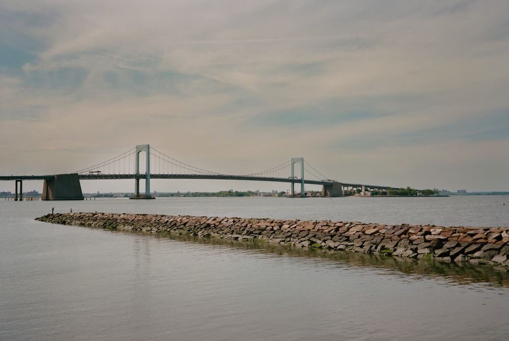 a bridge over a body of water