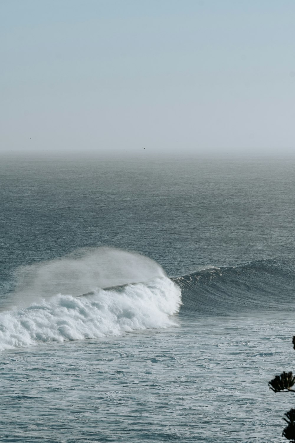 waves crashing on a beach