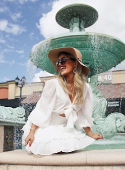 a person in a white dress