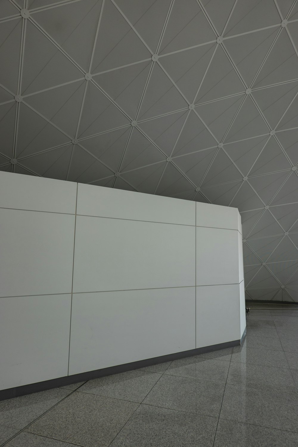 a white tiled wall