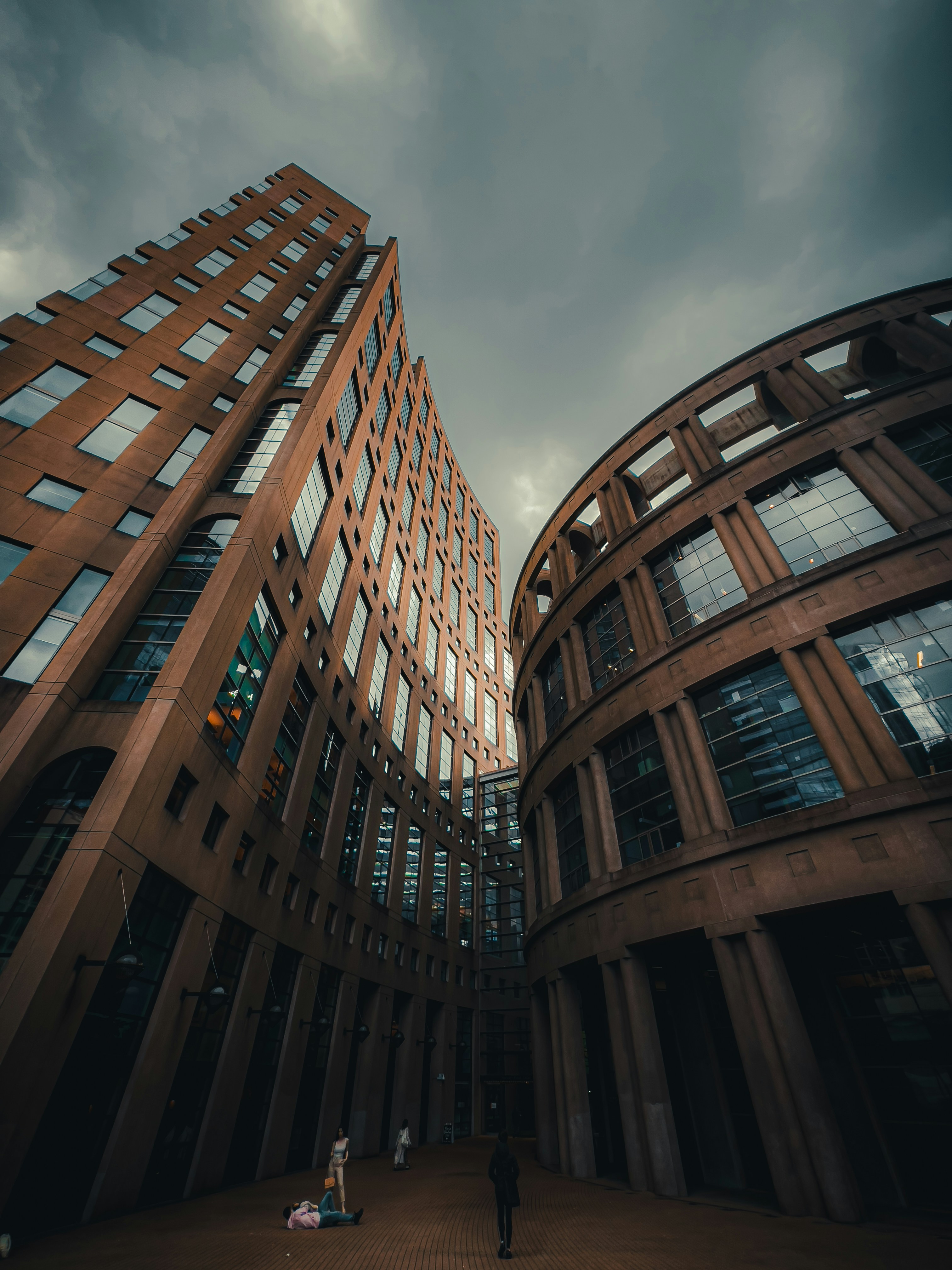 a couple of tall buildings