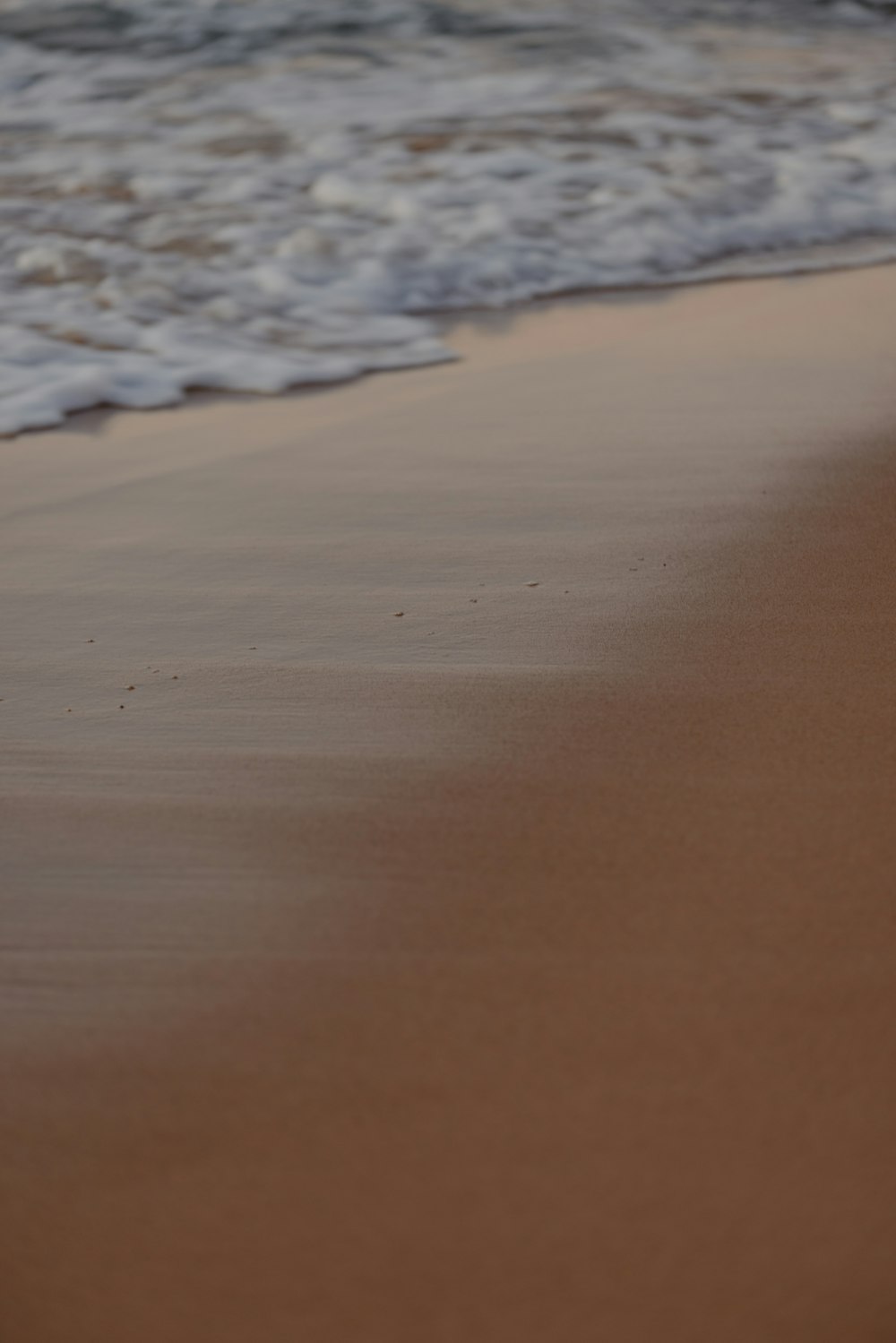 una spiaggia di sabbia con onde