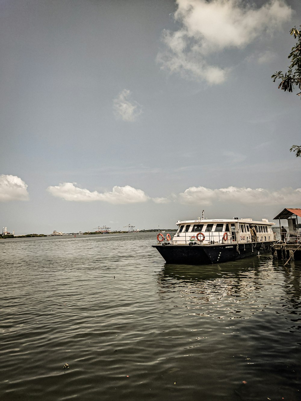 a boat on the water