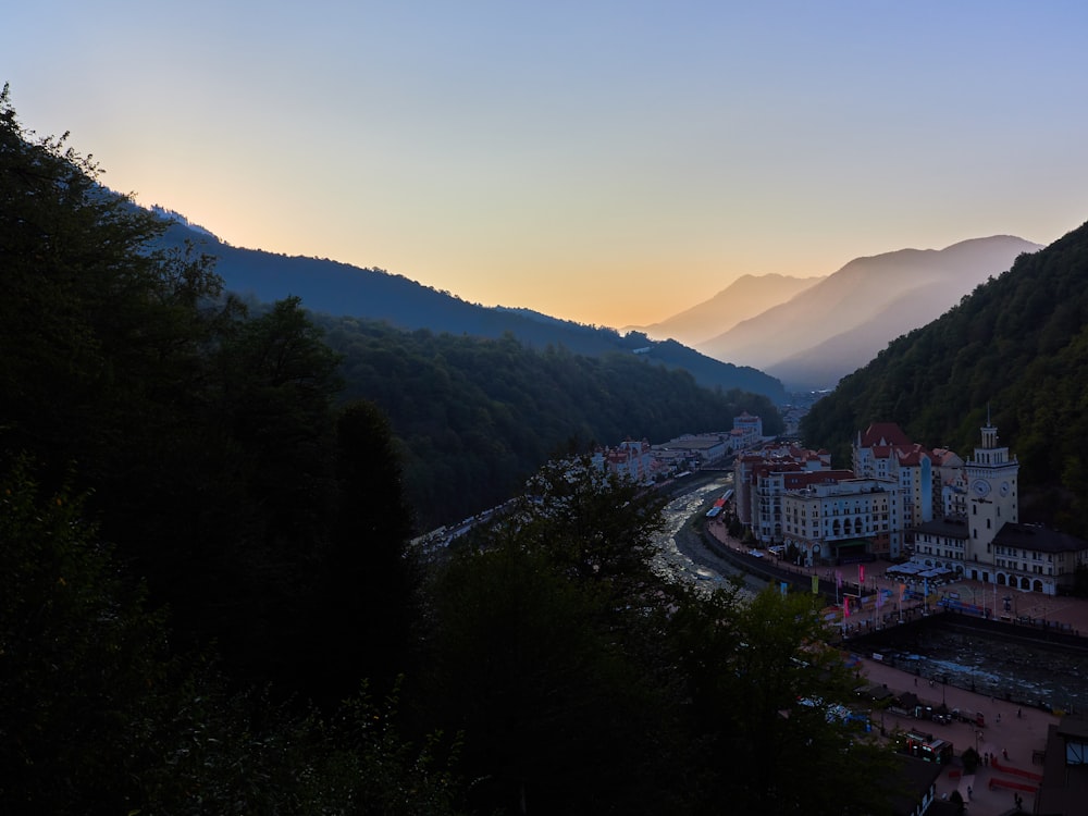 a town in the mountains