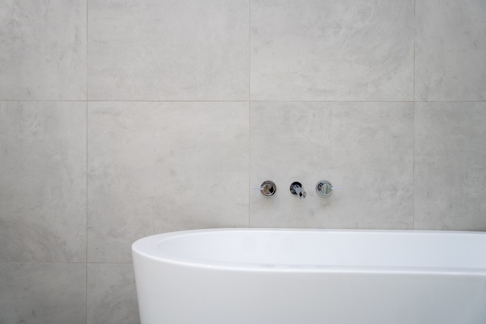 a bathtub with a sink