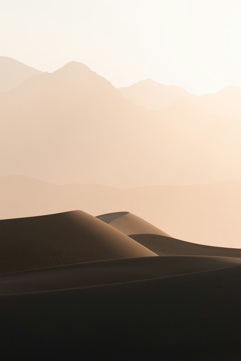 a desert landscape with hills