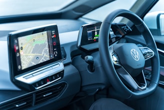 the interior of a car