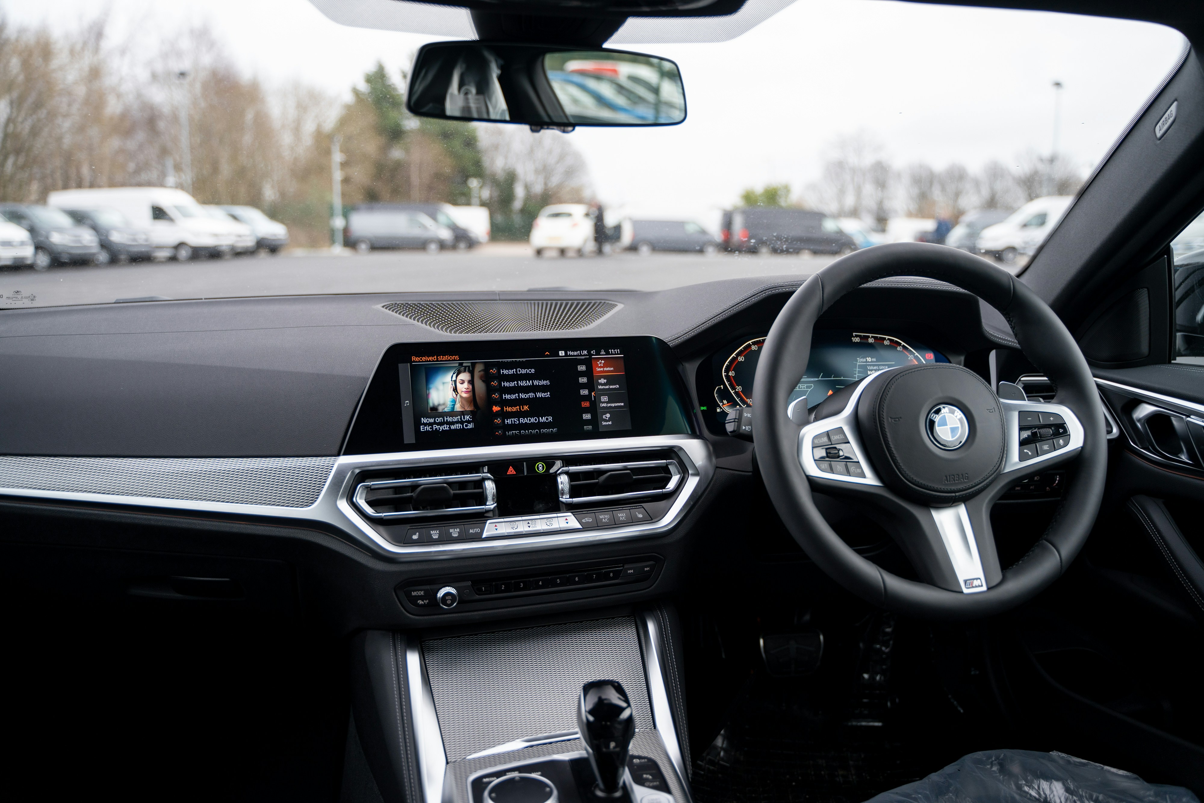 El interior de un coche