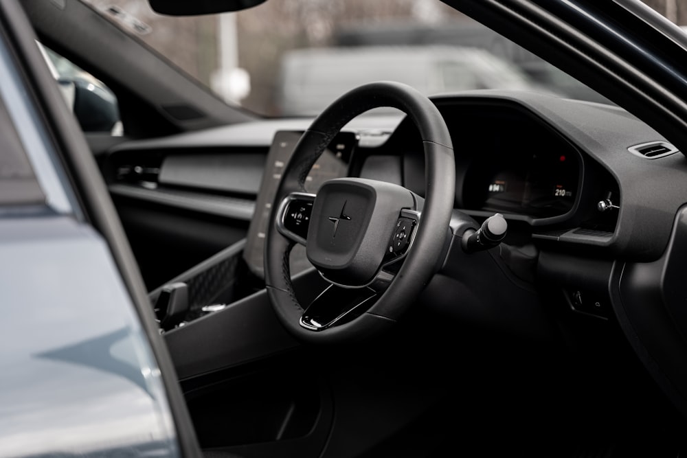 the interior of a car