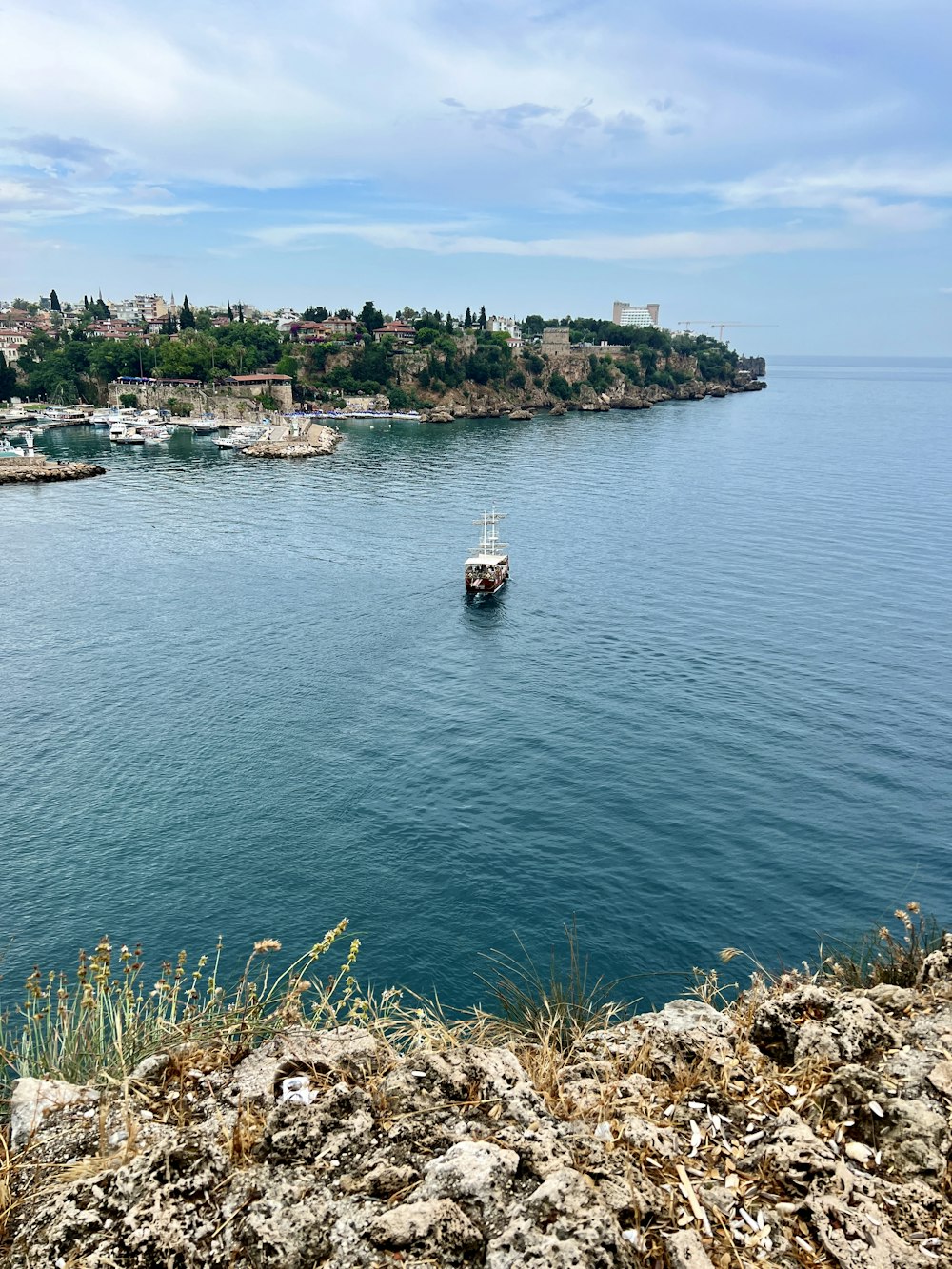 a boat in the water