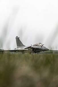 a fighter jet on a runway