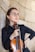 a person playing a violin