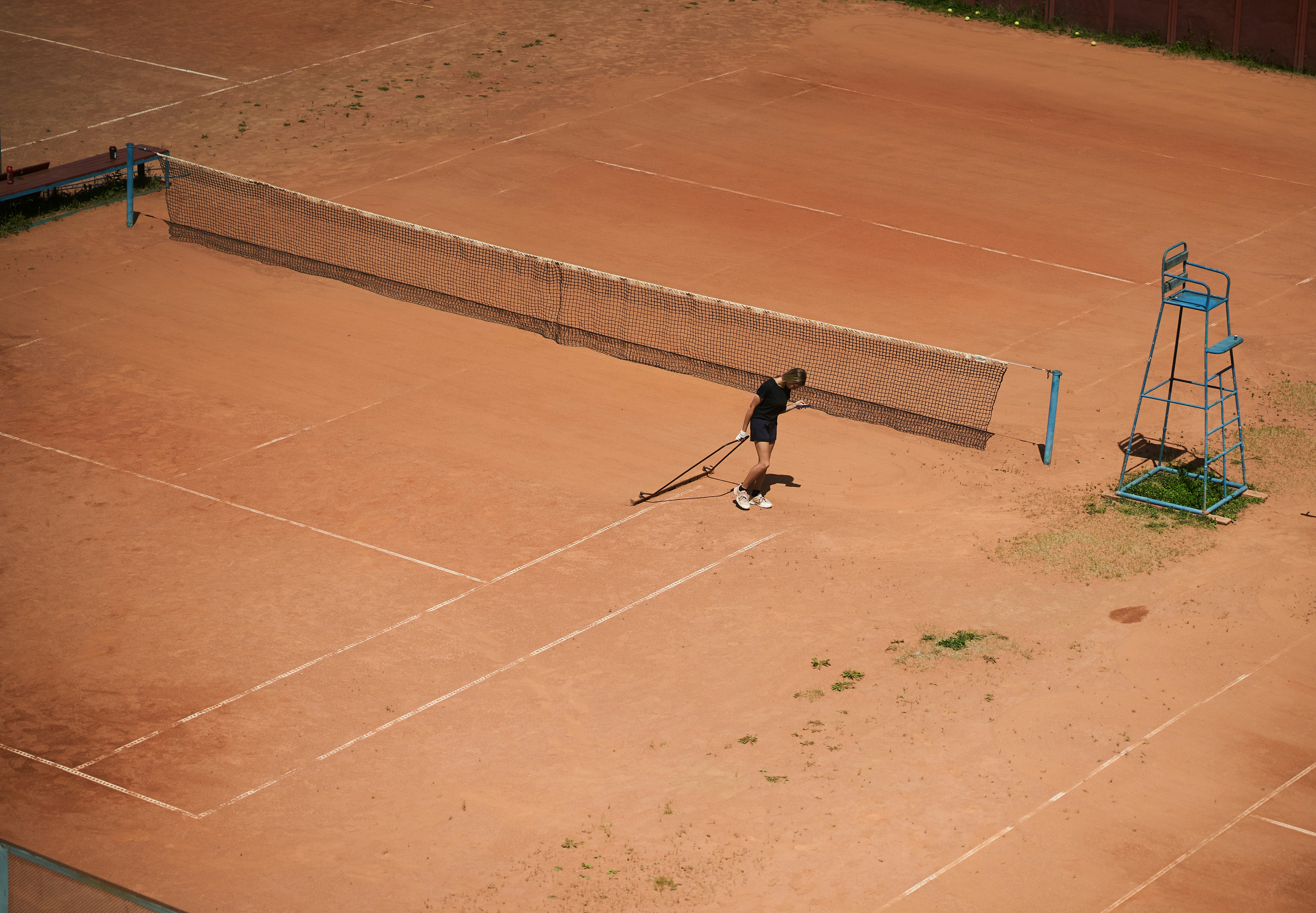 a person playing tennis