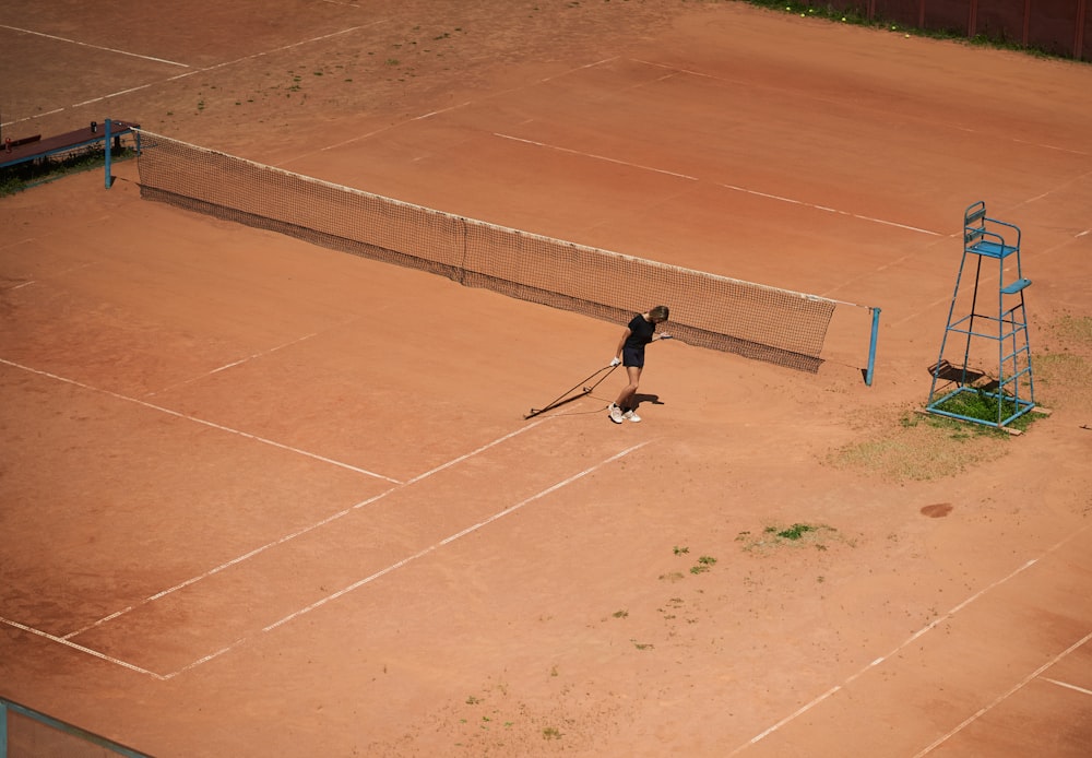 a person playing tennis