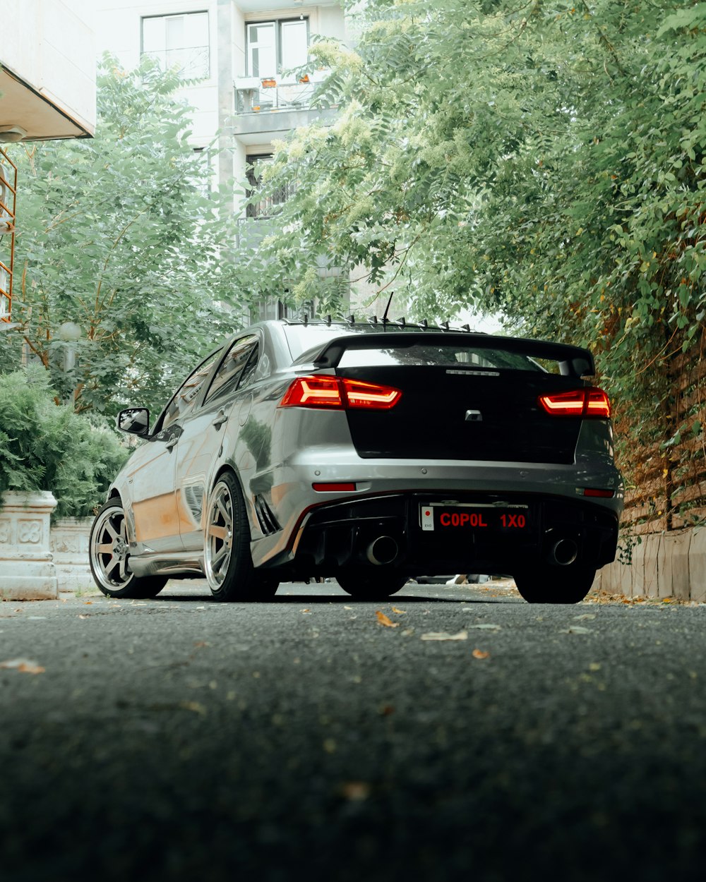 a black sports car