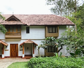 a house with a red roof
