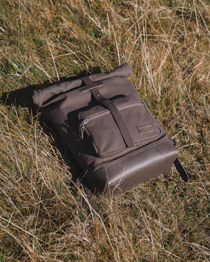 Backpack in the grass