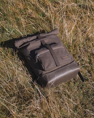 a black bag on grass