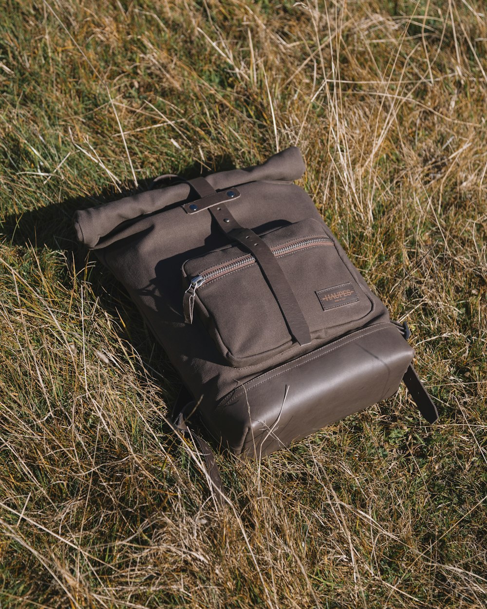 a black bag on grass