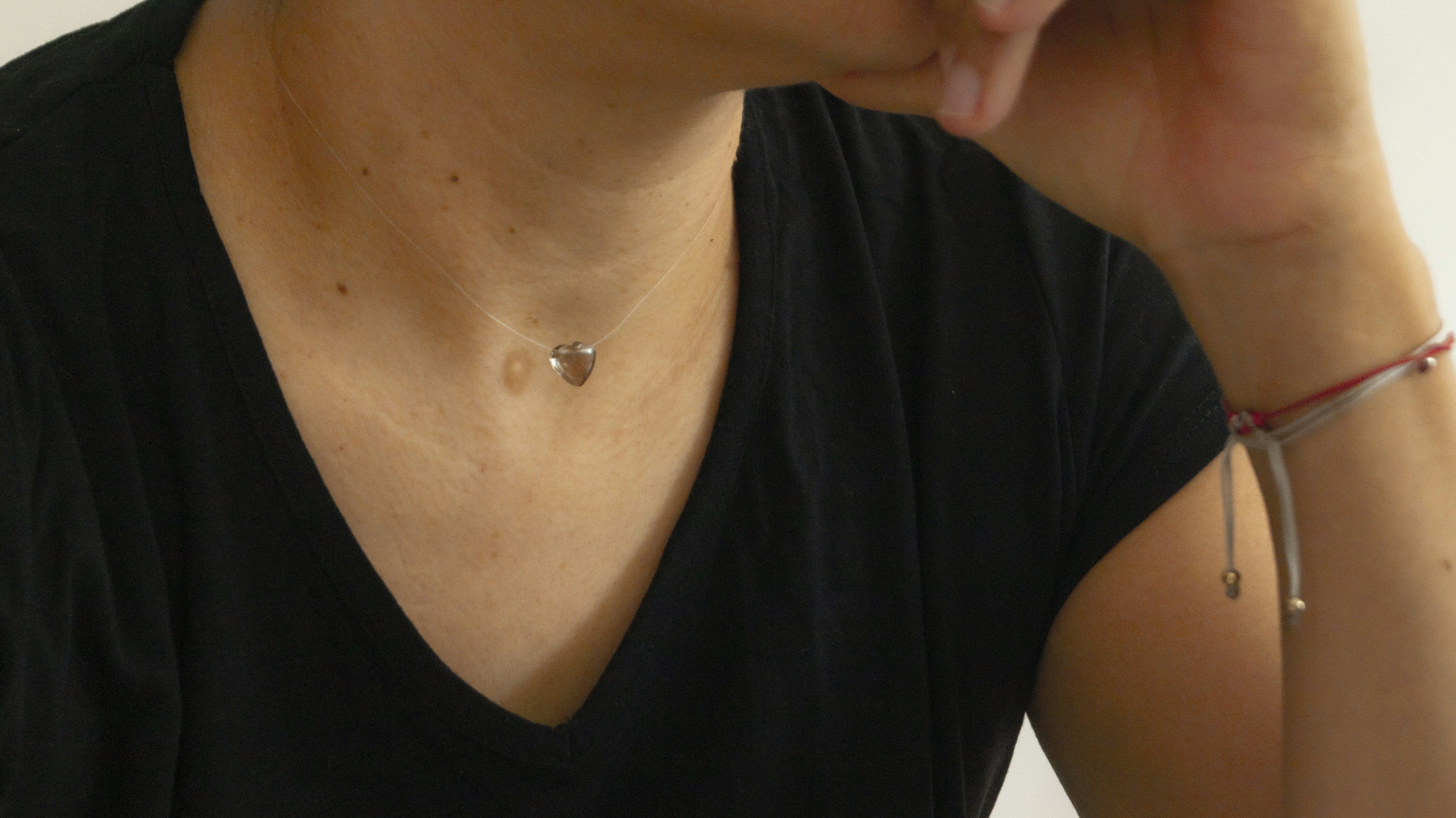 a person with a necklace