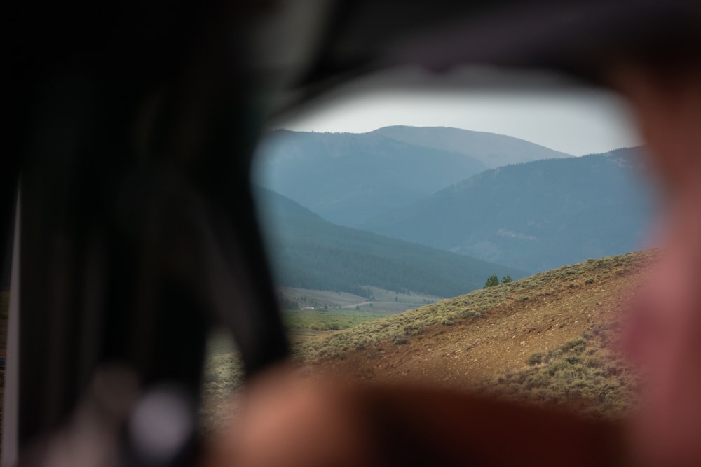 a view of a valley from a window