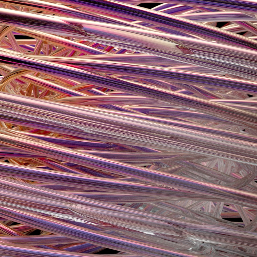 Stripped copper wire at the recycling yard