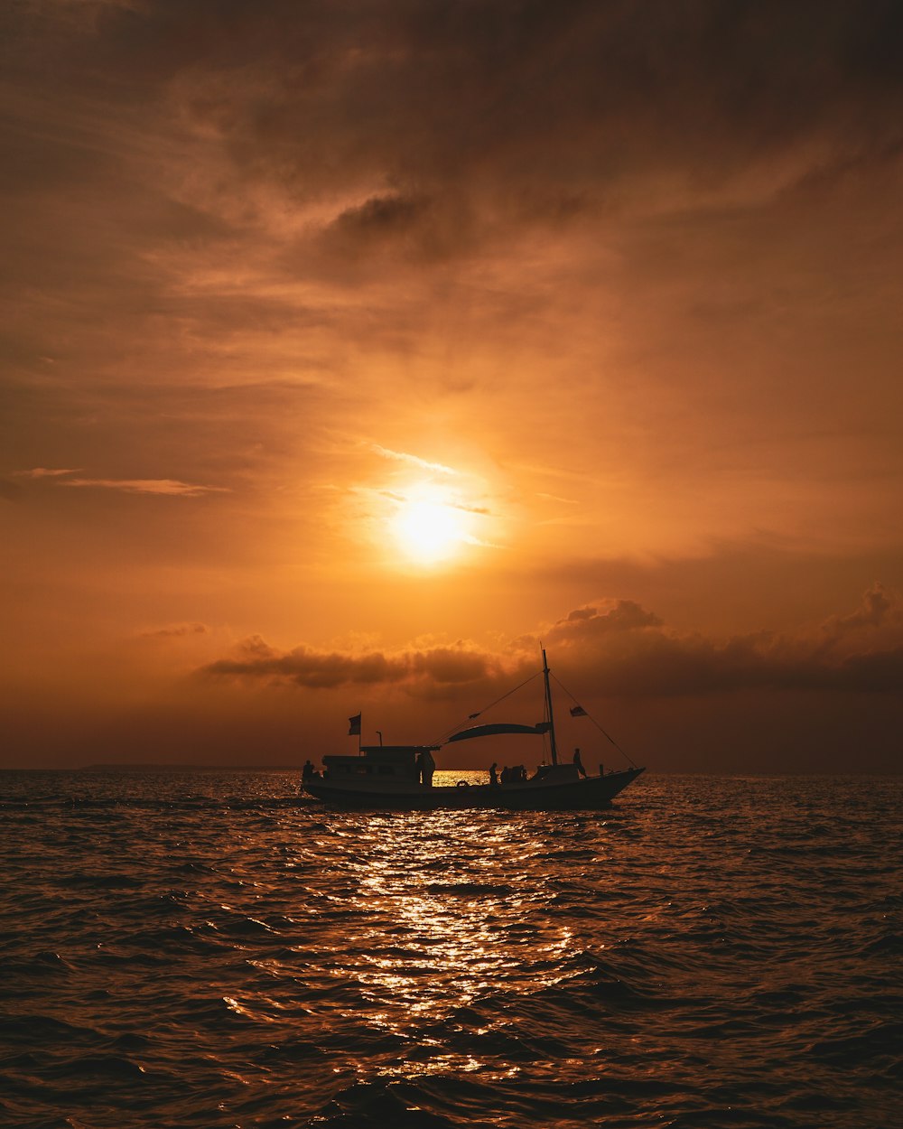 a boat in the water