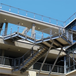 a building with a staircase