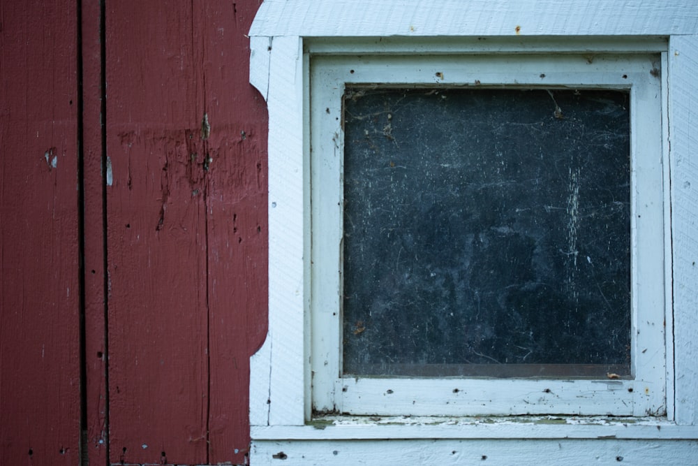 a window with a broken glass