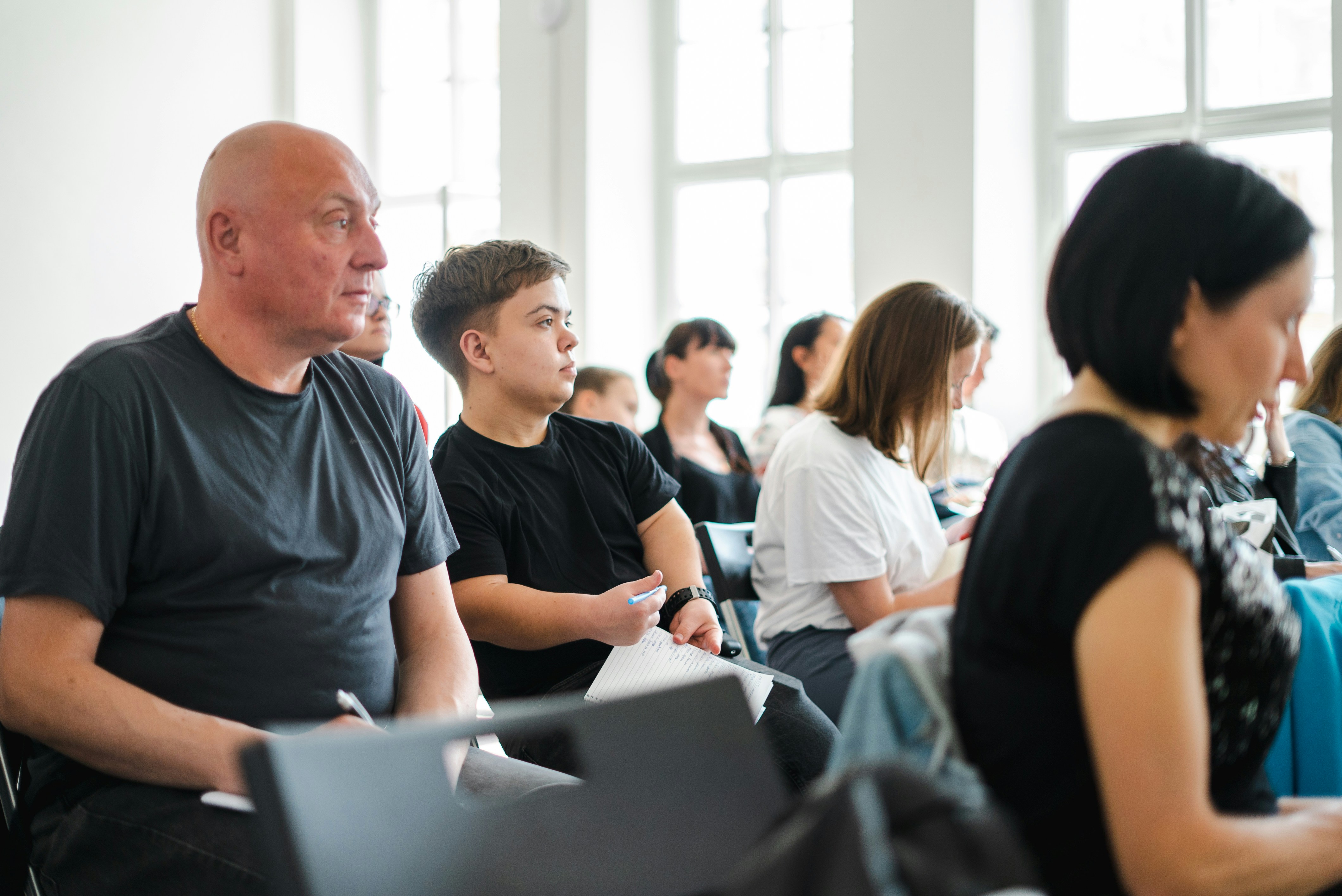 Workshop-Atmosphäre mit Teilnehmern