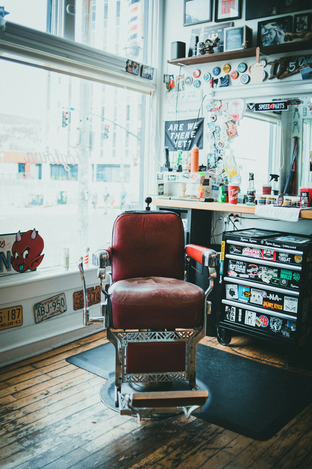 a chair in a room