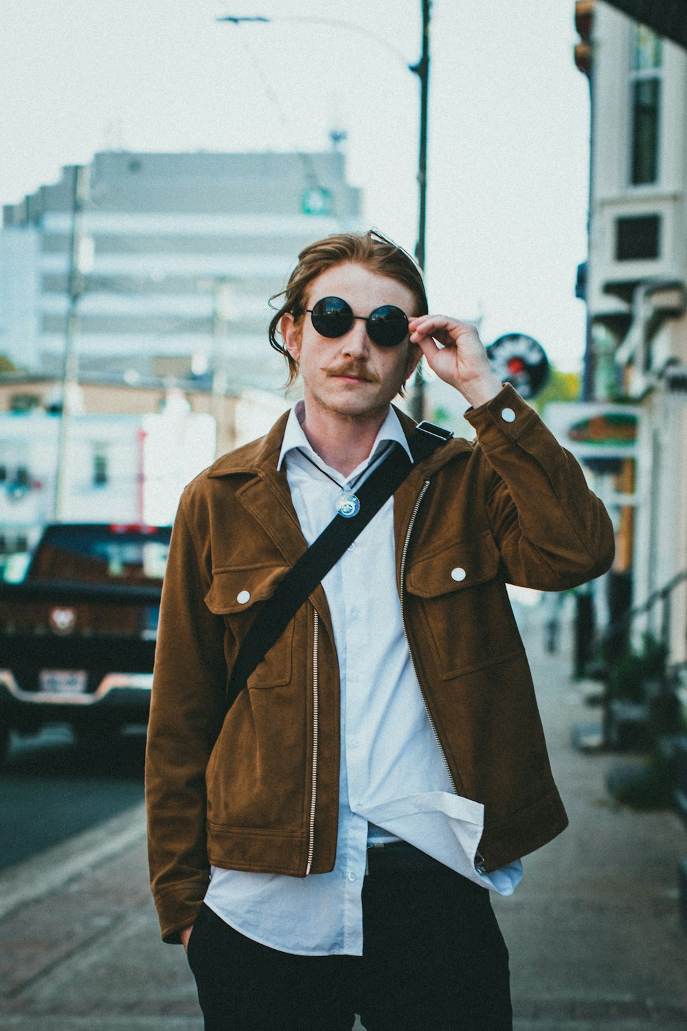 a man wearing sunglasses