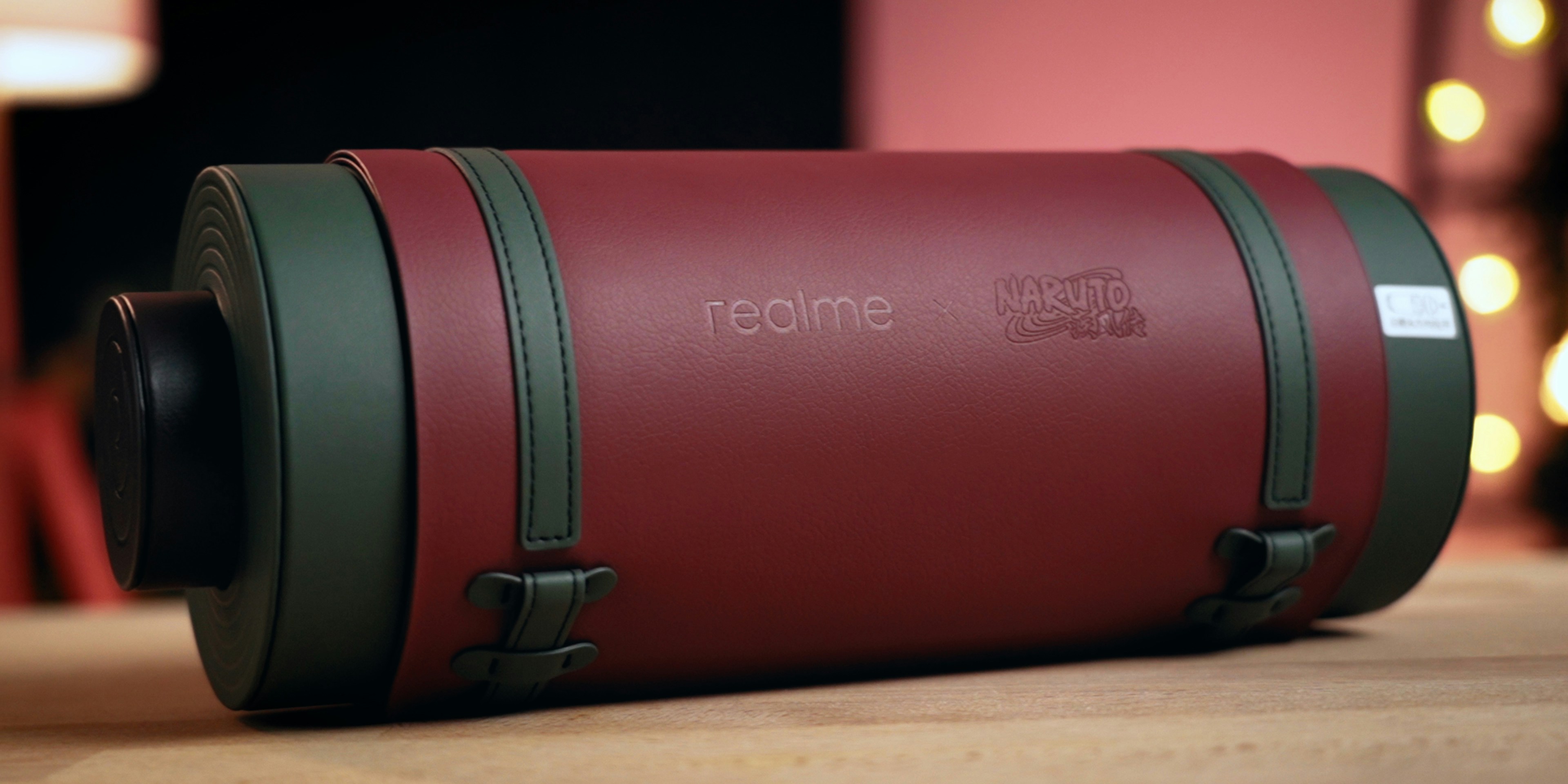 a red and black camera