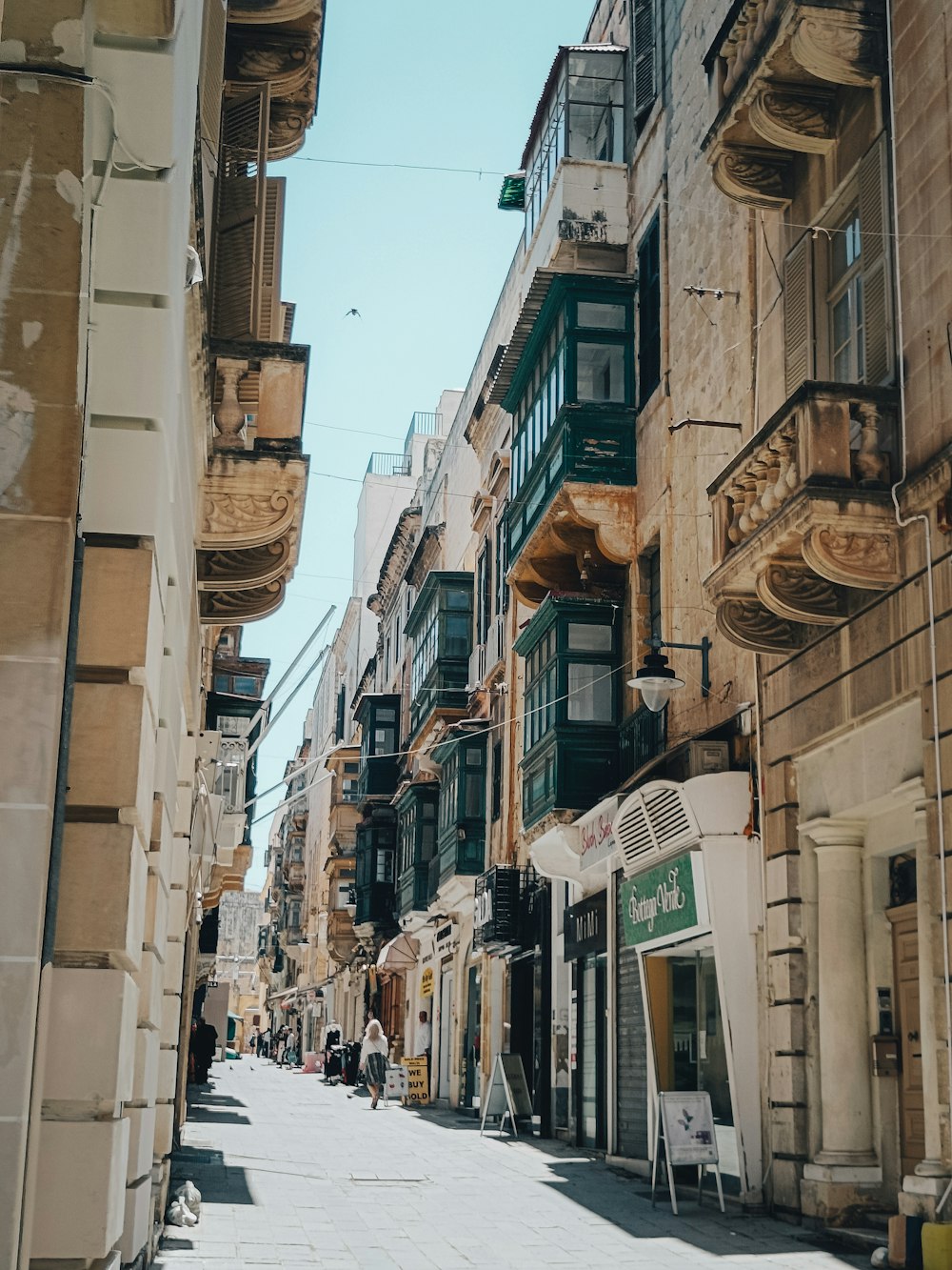 a street with buildings on both sides